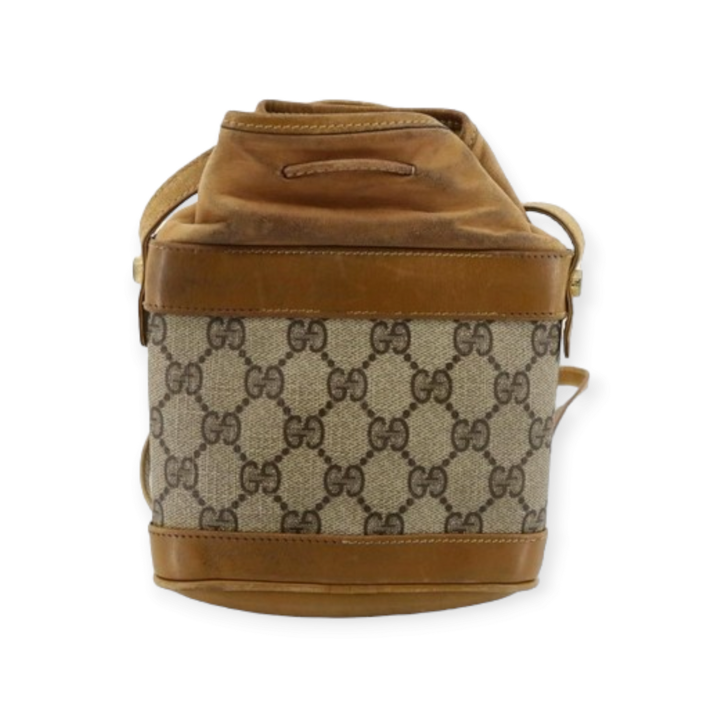 Sac bandoulière Gucci vintage "seau" en toile monogramme