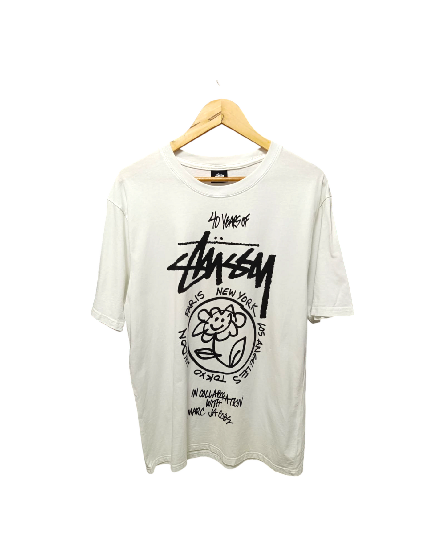 RARE T-SHIRT STUSSY x MARC JACOBS (L)