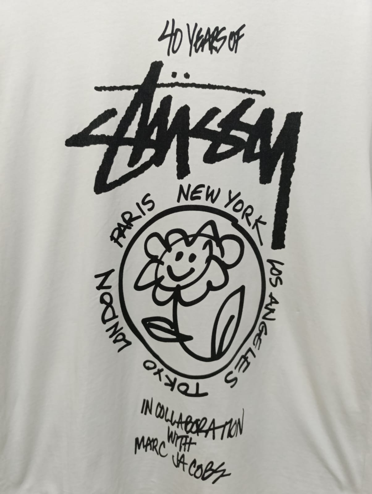 RARE T-SHIRT STUSSY x MARC JACOBS (L)